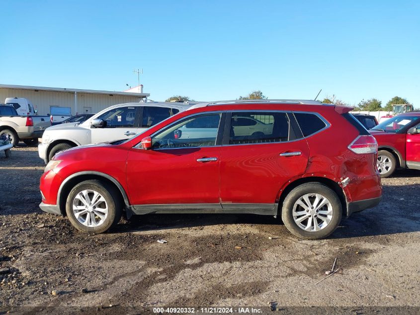 2015 Nissan Rogue Sv VIN: KNMAT2MT9FP517289 Lot: 40920332