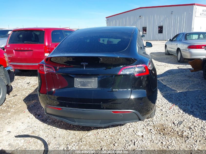 2021 Tesla Model Y Long Range Dual Motor All-Wheel Drive VIN: 5YJYGDEE7MF185651 Lot: 40920381