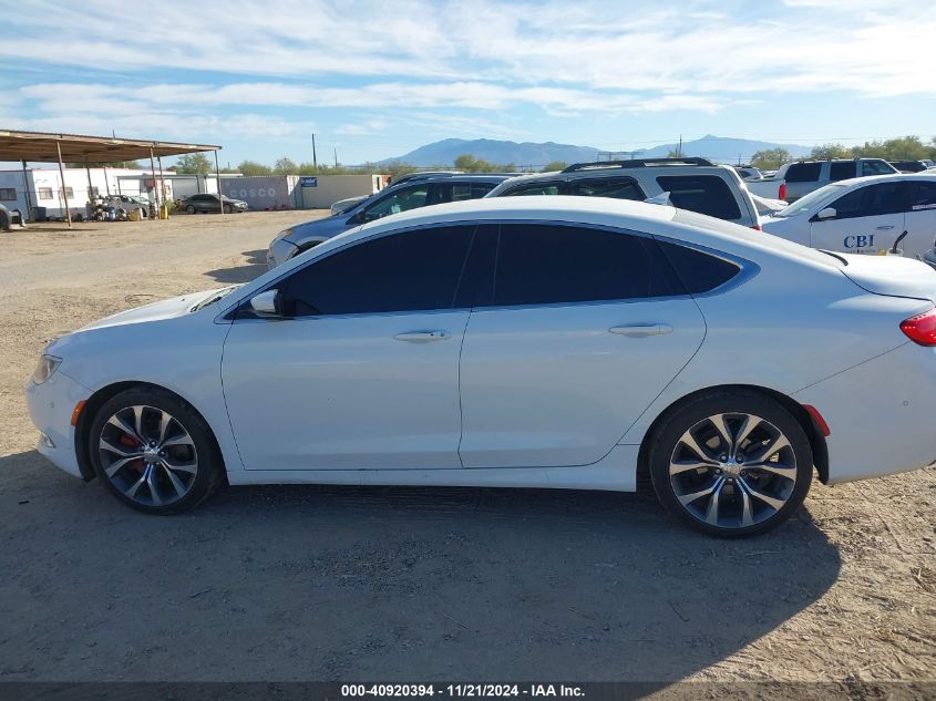 2015 Chrysler 200 C VIN: 1C3CCCCG4FN673033 Lot: 40920394