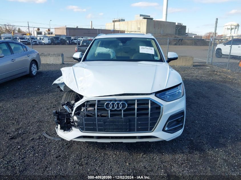 2021 Audi Q5 Premium VIN: WA1AAAFY7M2091647 Lot: 40920398