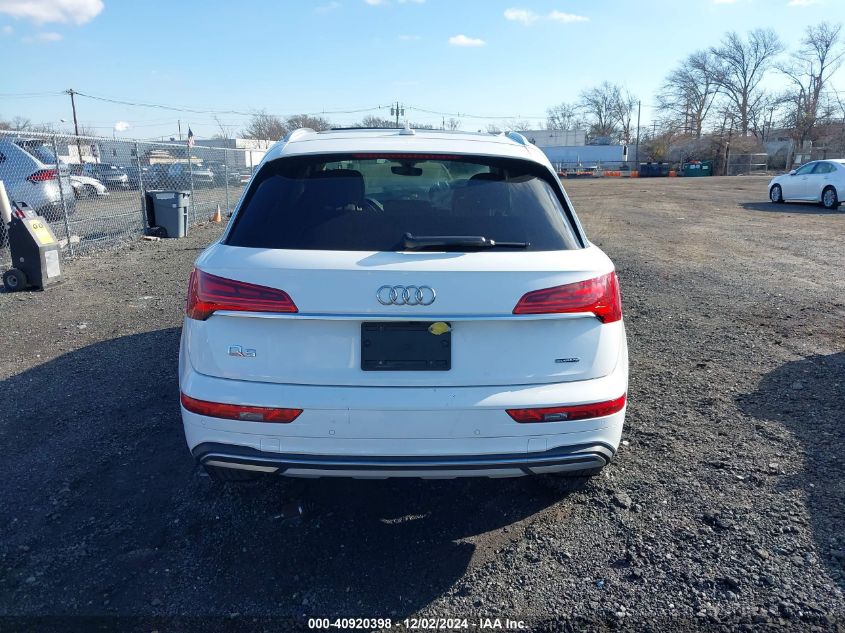 2021 Audi Q5 Premium VIN: WA1AAAFY7M2091647 Lot: 40920398