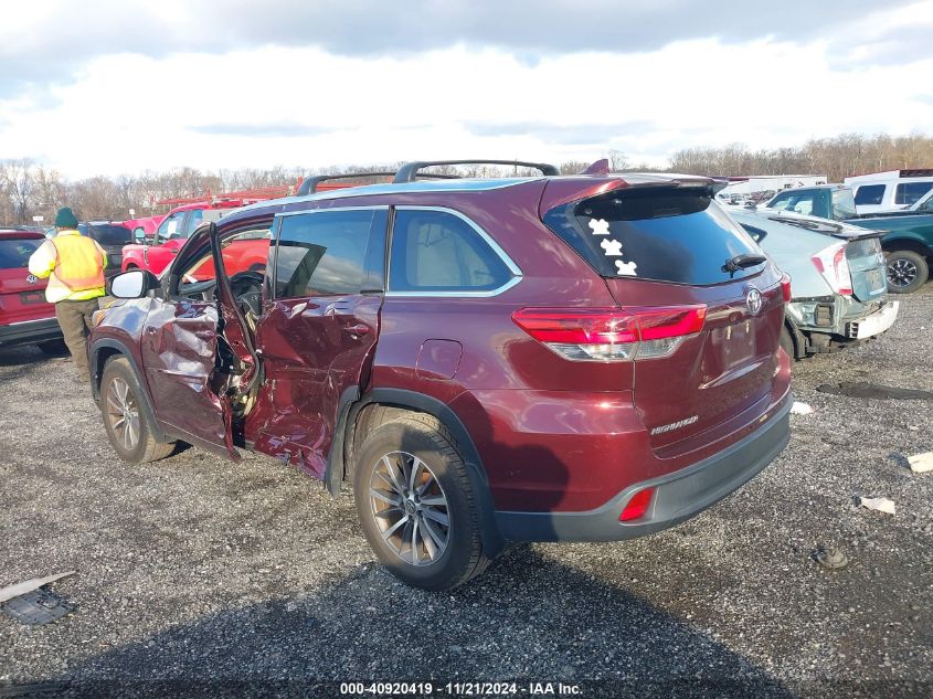 2017 Toyota Highlander Xle VIN: 5TDJZRFHXHS477376 Lot: 40920419