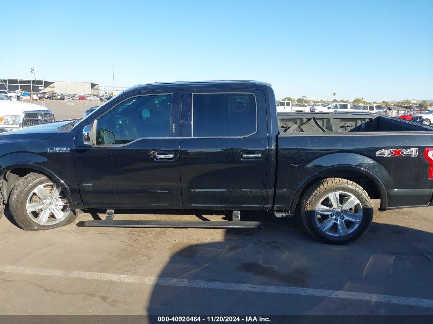 2016 Ford F-150 Platinum VIN: 1FTEW1EG3GFD20422 Lot: 40920464