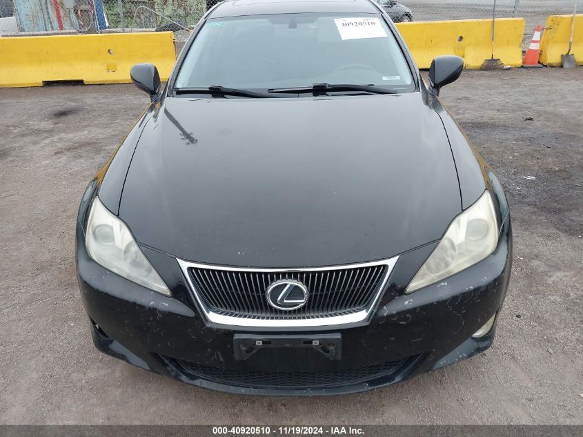 2008 Lexus Is 250 VIN: JTHBK262882065765 Lot: 40920510