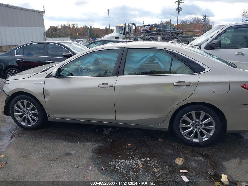 2015 Toyota Camry Hybrid Xle VIN: 4T1BD1FK1FU163135 Lot: 40920533