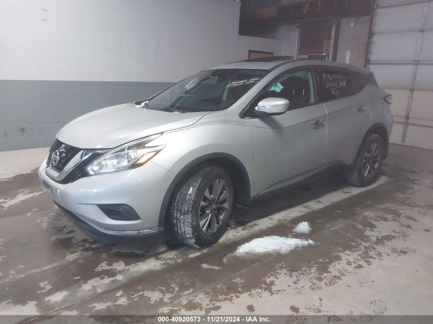 VIN 5N1AZ2MH3FN279750 2015 Nissan Murano, S no.2