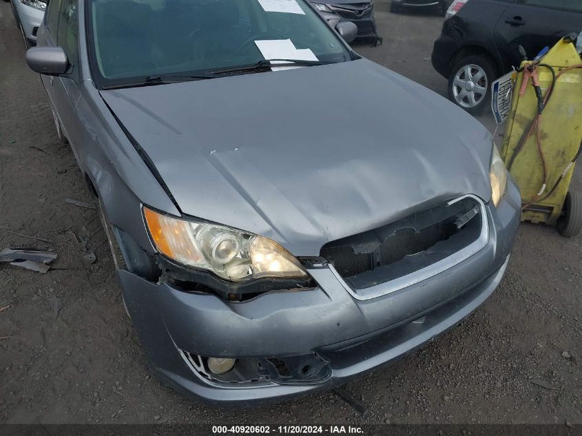 2008 Subaru Legacy 2.5I Limited VIN: 4S3BL626687209752 Lot: 40920602