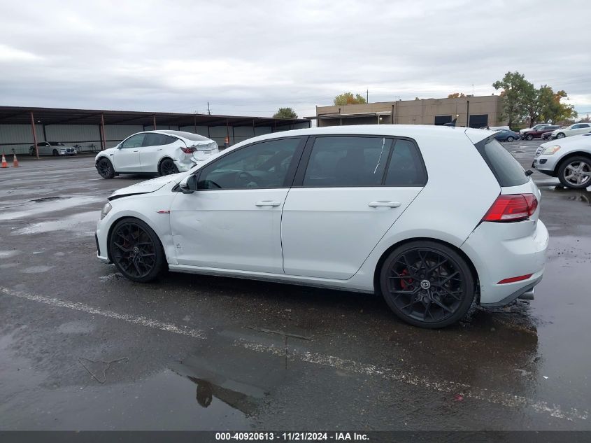 2020 Volkswagen Golf Gti 2.0T Autobahn/2.0T S/2.0T Se VIN: 3VW6T7AUXLM004213 Lot: 40920613