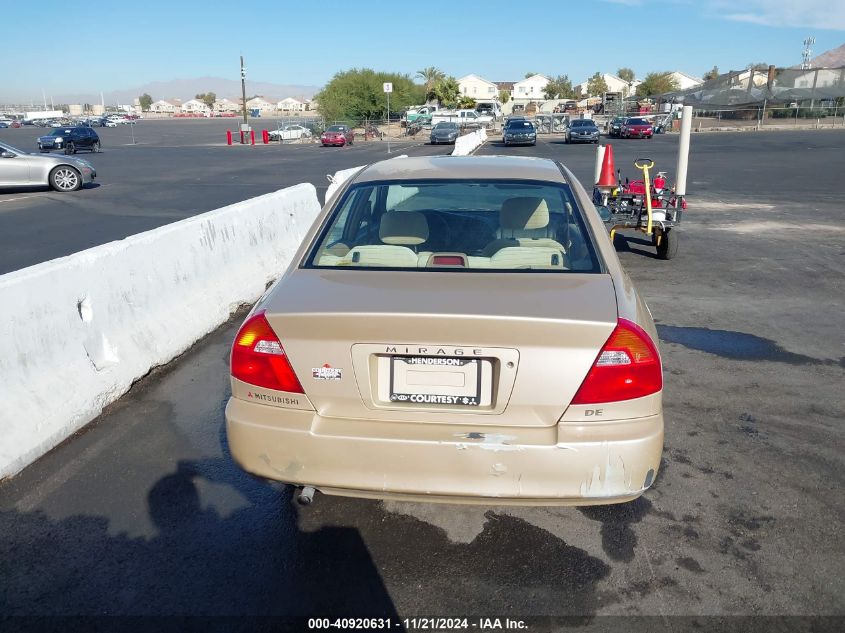 2000 Mitsubishi Mirage De VIN: JA3AY26C7YU031484 Lot: 40920631