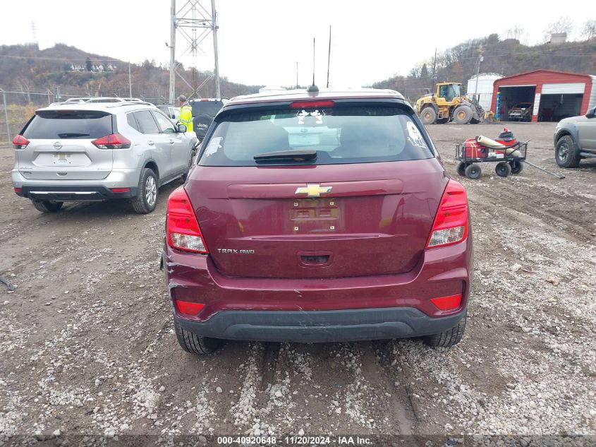 2017 Chevrolet Trax Ls VIN: 3GNCJNSB7HL275344 Lot: 40920648