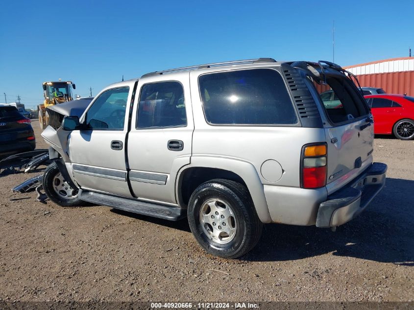 2005 Chevrolet Tahoe Ls VIN: 1GNEC13V35R101425 Lot: 40920666