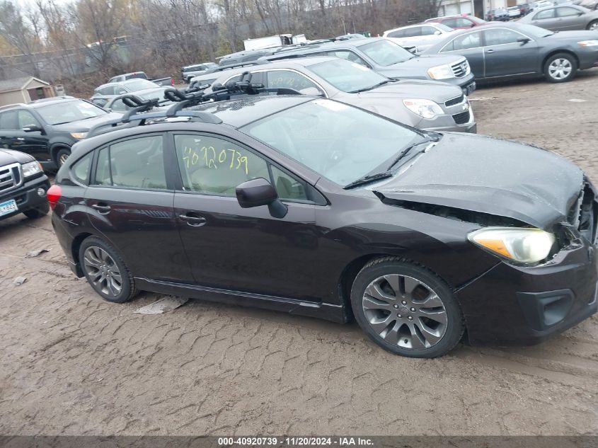 2013 Subaru Impreza 2.0I Sport Premium VIN: JF1GPAL61D2886247 Lot: 40920739