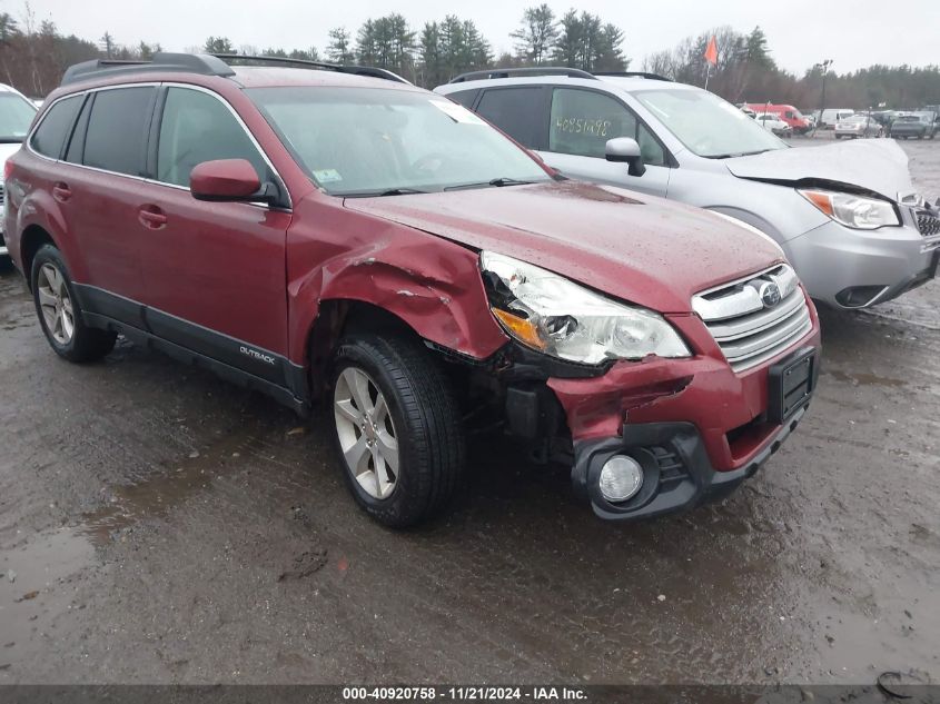 2013 Subaru Outback 2.5I Premium VIN: 4S4BRBCC4D3320793 Lot: 40920758