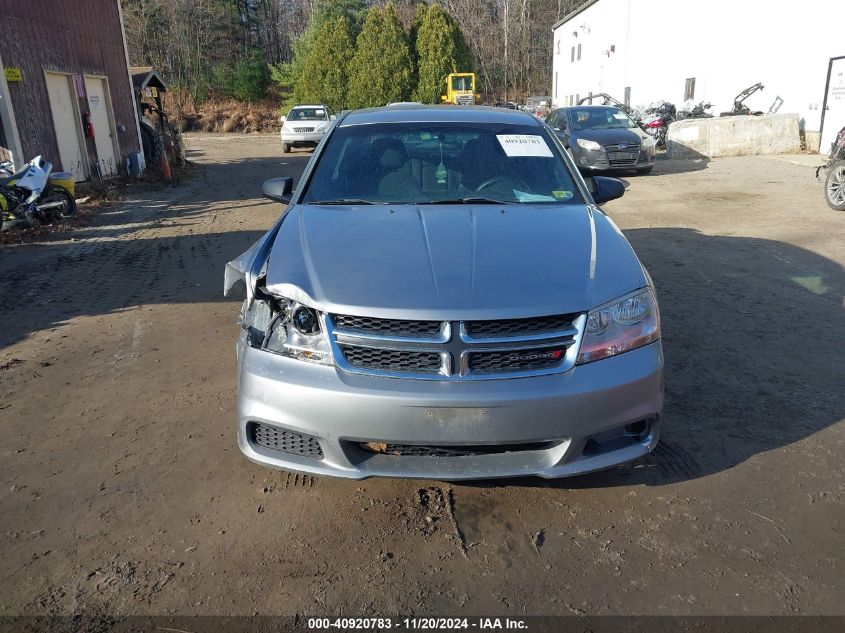 2013 Dodge Avenger Se V6 VIN: 1C3CDZAGXDN754134 Lot: 40920783