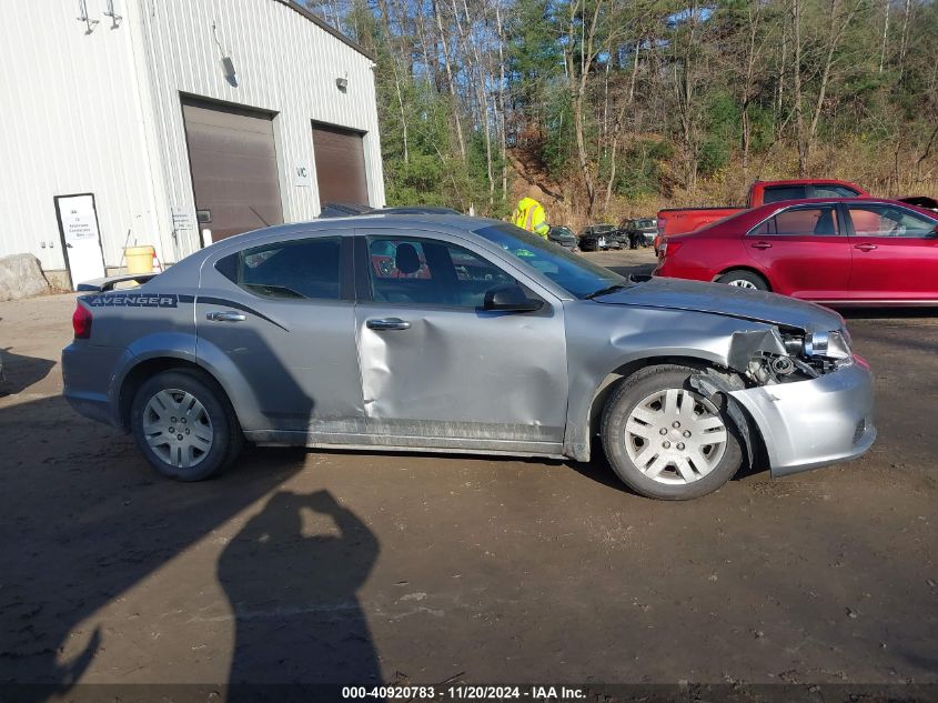 2013 Dodge Avenger Se V6 VIN: 1C3CDZAGXDN754134 Lot: 40920783