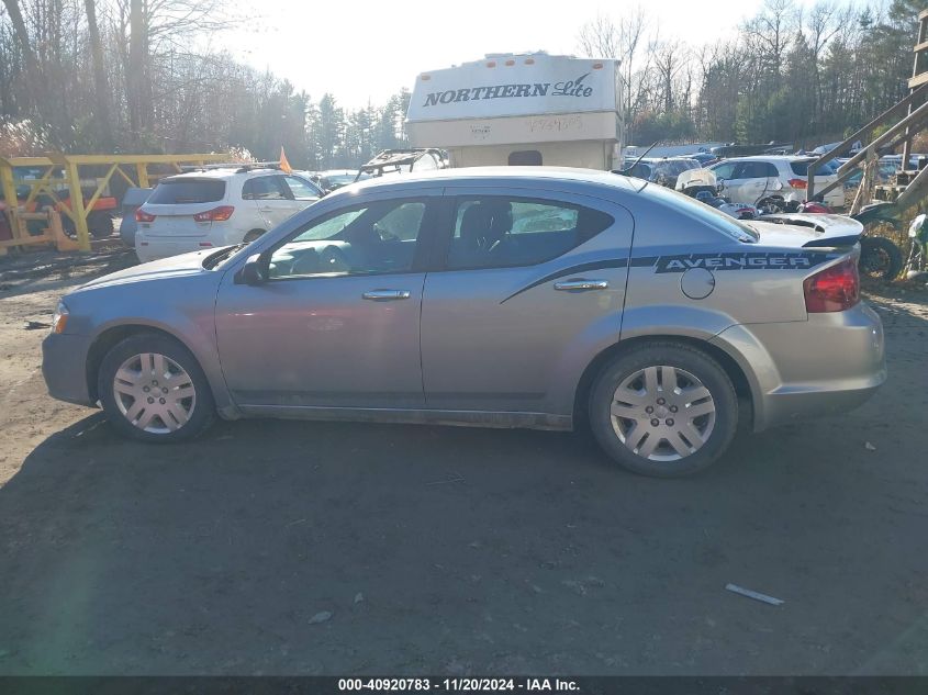 2013 Dodge Avenger Se V6 VIN: 1C3CDZAGXDN754134 Lot: 40920783