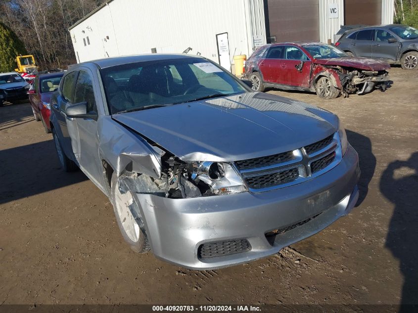 2013 Dodge Avenger Se V6 VIN: 1C3CDZAGXDN754134 Lot: 40920783