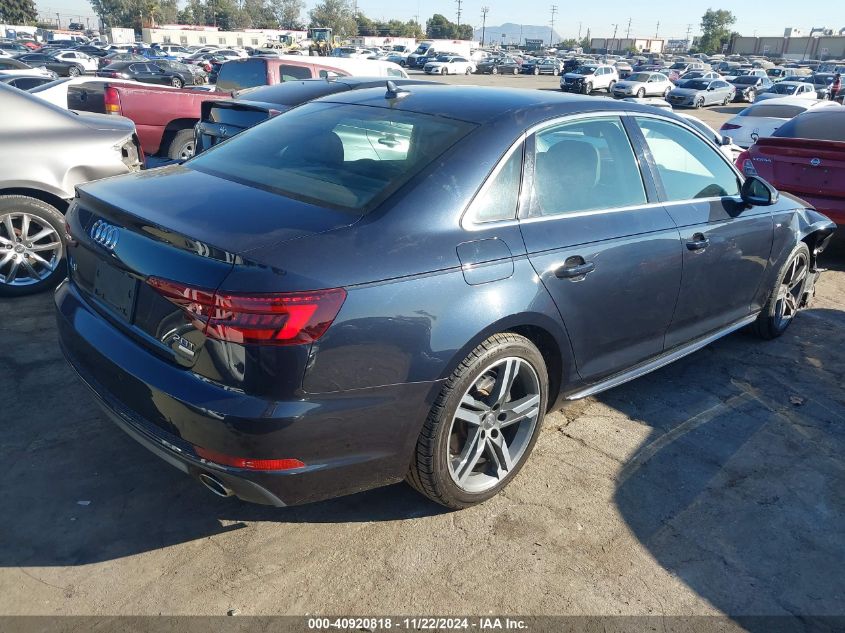 2018 AUDI A4 2.0T TECH ULTRA PREMIUM/2.0T ULTRA PREMIUM - WAULMAF41JA090608