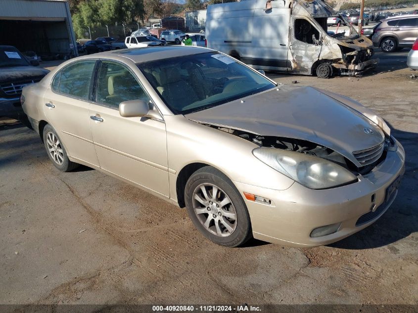 2003 Lexus Es 300 VIN: JTHBF30G130101928 Lot: 40920840