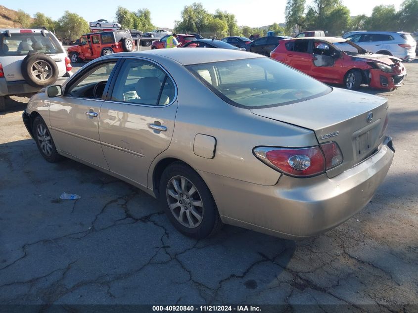 2003 Lexus Es 300 VIN: JTHBF30G130101928 Lot: 40920840