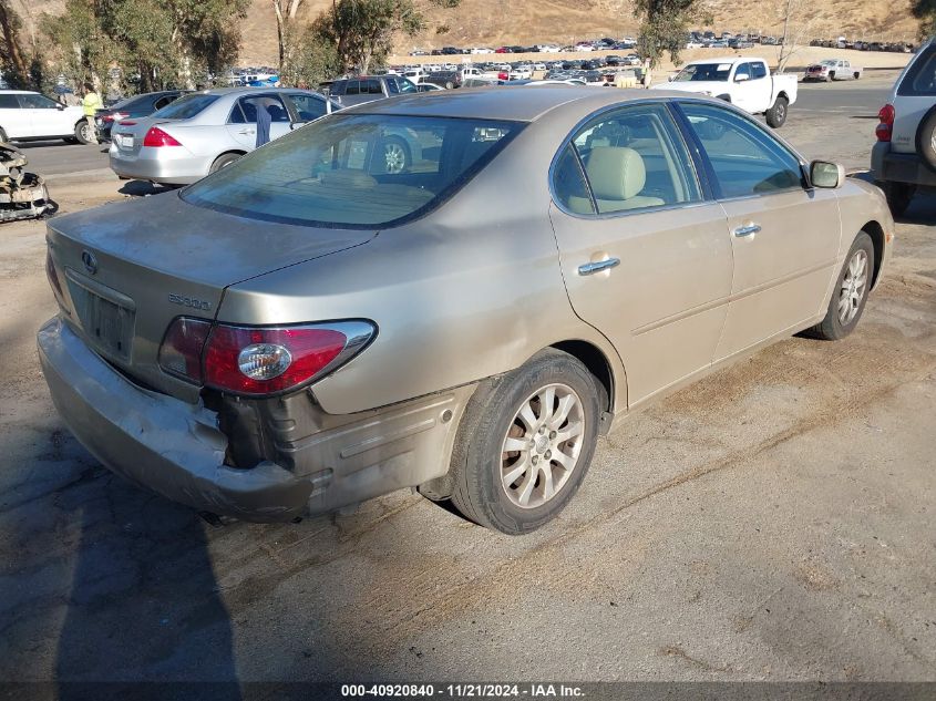 2003 Lexus Es 300 VIN: JTHBF30G130101928 Lot: 40920840