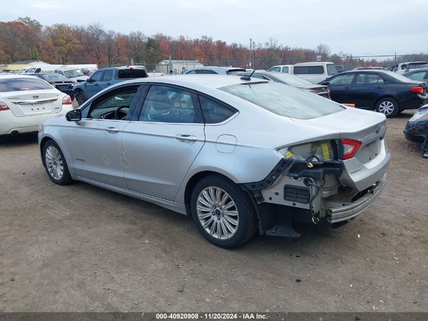 2016 Ford Fusion Hybrid Se VIN: 3FA6P0LU3GR127135 Lot: 40920908