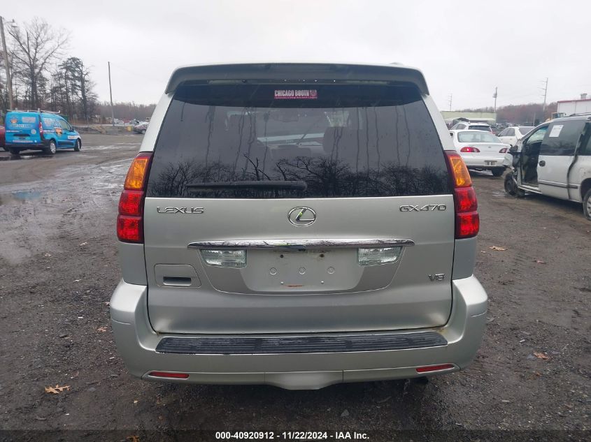 2004 Lexus Gx 470 VIN: JTJBT20X340066926 Lot: 40920912