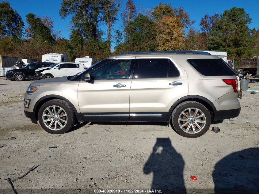 2017 Ford Explorer Limited VIN: 1FM5K7F85HGD35016 Lot: 40920919