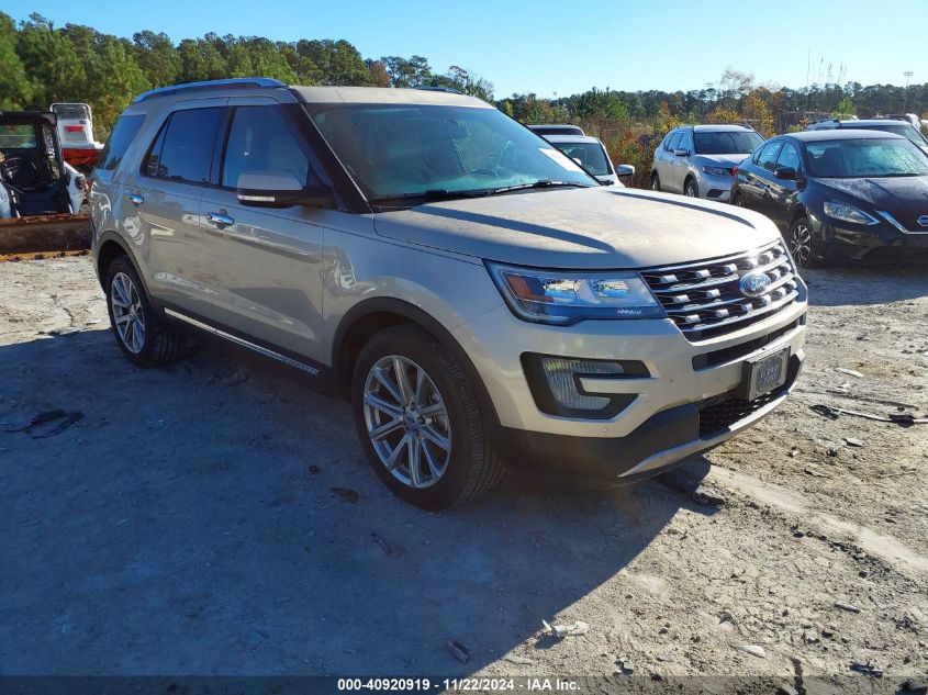 2017 Ford Explorer Limited VIN: 1FM5K7F85HGD35016 Lot: 40920919