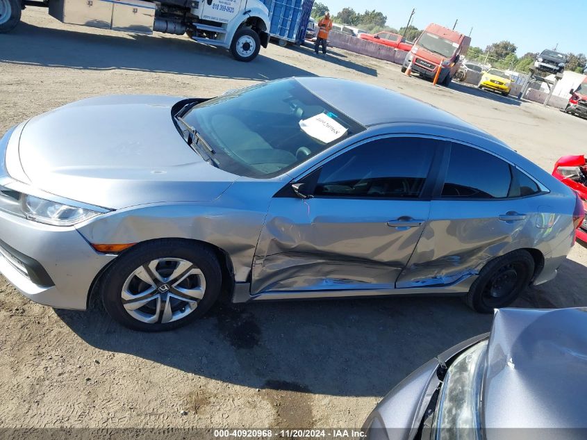 2018 Honda Civic Lx VIN: 19XFC2F53JE019246 Lot: 40920968