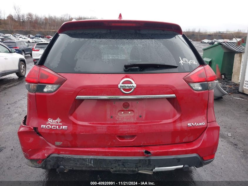 2017 Nissan Rogue Sv VIN: JN8AT2MV8HW267378 Lot: 40920991