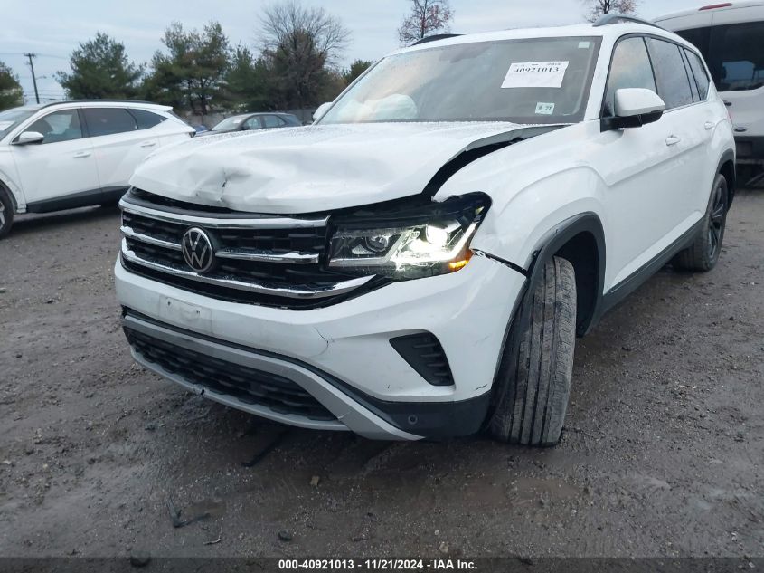 2022 Volkswagen Atlas 3.6L V6 Se W/Technology VIN: 1V2KR2CA1NC555087 Lot: 40921013