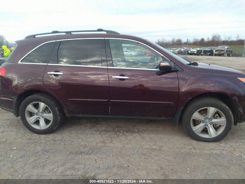 2011 Acura Mdx Technology Package VIN: 2HNYD2H67BH510298 Lot: 40921023