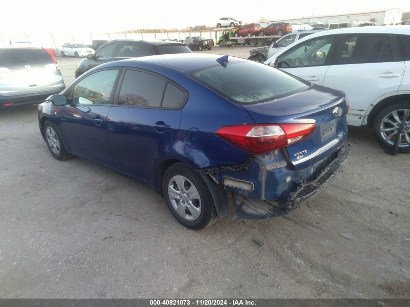 2017 Kia Forte Lx VIN: 3KPFK4A77HE107203 Lot: 40921073