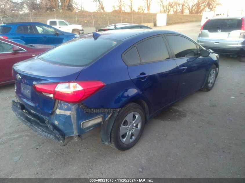 2017 Kia Forte Lx VIN: 3KPFK4A77HE107203 Lot: 40921073