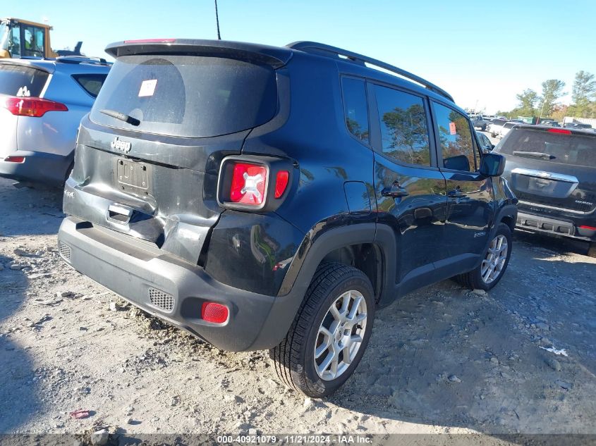 2022 Jeep Renegade Latitude 4X4 VIN: ZACNJDB19NPN63191 Lot: 40921079