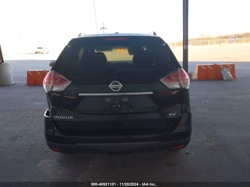 2016 Nissan Rogue Sv VIN: KNMAT2MT9GP641158 Lot: 40921101