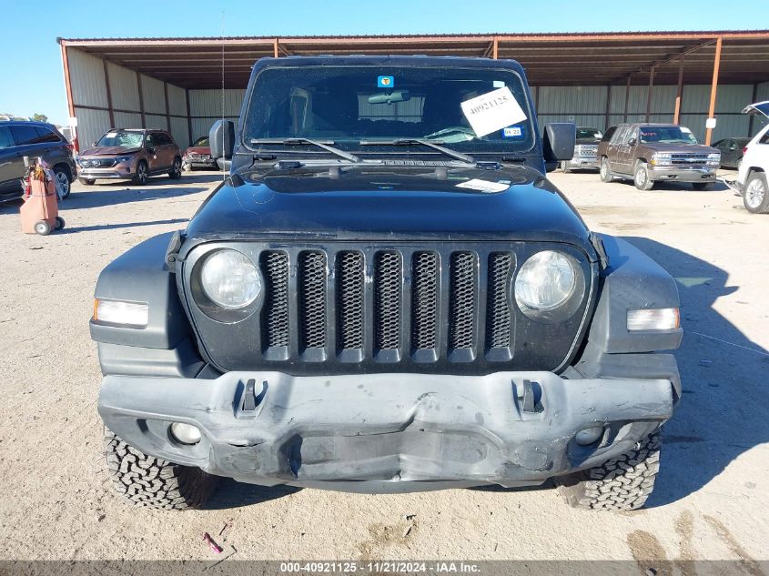 2019 Jeep Wrangler Unlimited Sport S 4X4 VIN: 1C4HJXDG6KW556796 Lot: 40921125