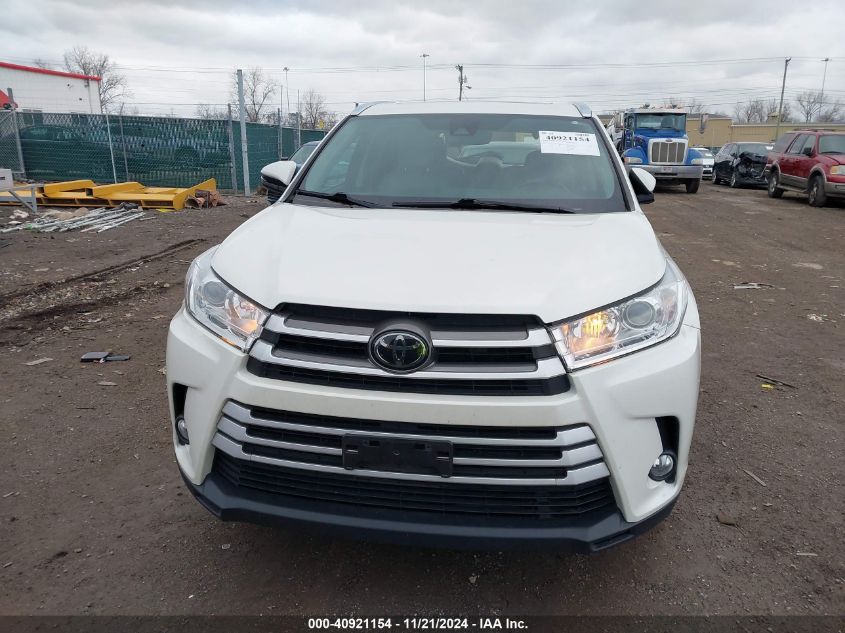 2019 Toyota Highlander Xle VIN: 5TDJZRFH7KS589222 Lot: 40921154