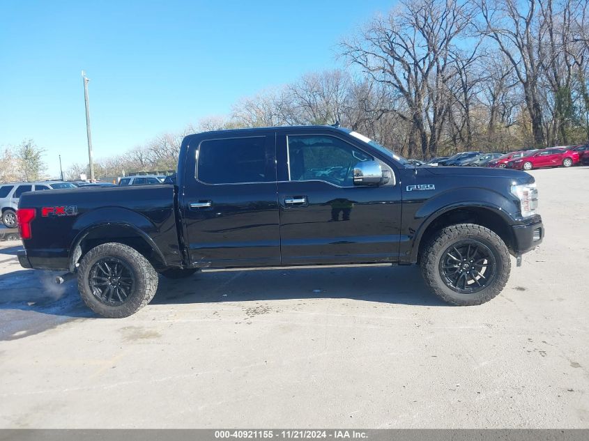 2020 Ford F-150 Platinum VIN: 1FTEW1E45LFB09044 Lot: 40921155