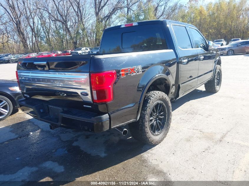 2020 Ford F-150 Platinum VIN: 1FTEW1E45LFB09044 Lot: 40921155