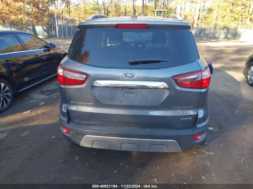 2018 Ford Ecosport Titanium VIN: MAJ6P1WL6JC197274 Lot: 40921194