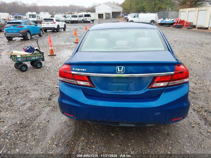 2013 Honda Civic Lx VIN: 2HGFB2F57DH592373 Lot: 40921215