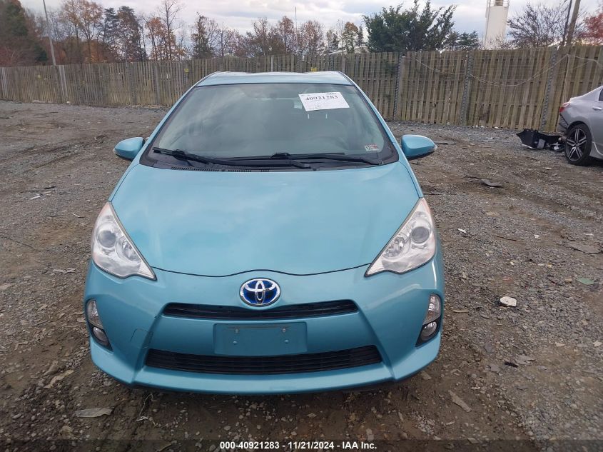 2012 Toyota Prius C Four VIN: JTDKDTB35C1007465 Lot: 40921283