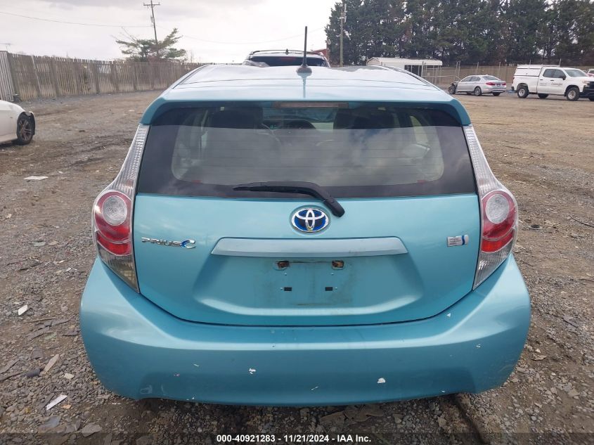 2012 Toyota Prius C Four VIN: JTDKDTB35C1007465 Lot: 40921283