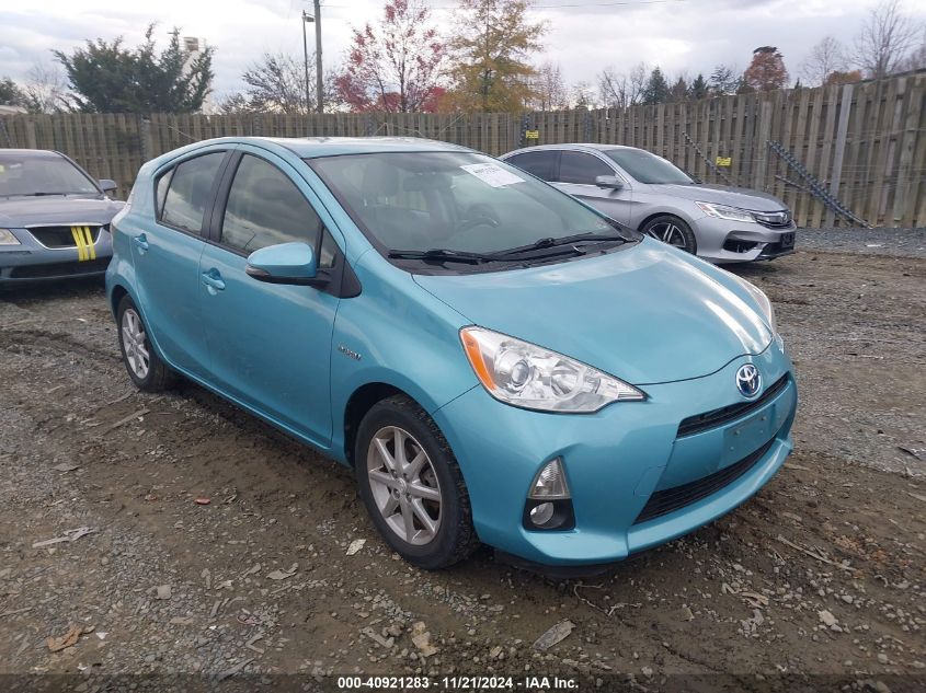 2012 Toyota Prius C Four VIN: JTDKDTB35C1007465 Lot: 40921283