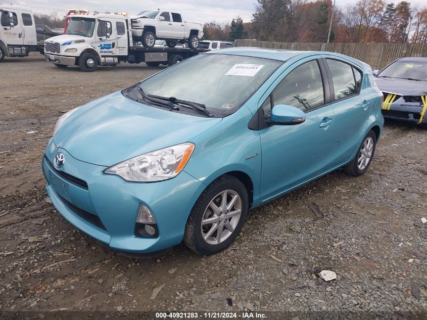 2012 Toyota Prius C Four VIN: JTDKDTB35C1007465 Lot: 40921283