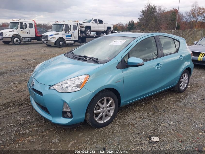 2012 Toyota Prius C Four VIN: JTDKDTB35C1007465 Lot: 40921283