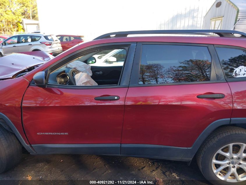 2016 Jeep Cherokee Sport VIN: 1C4PJLABXGW207547 Lot: 40921292