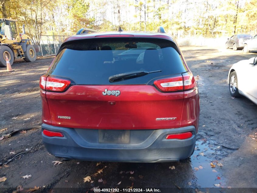 2016 Jeep Cherokee Sport VIN: 1C4PJLABXGW207547 Lot: 40921292